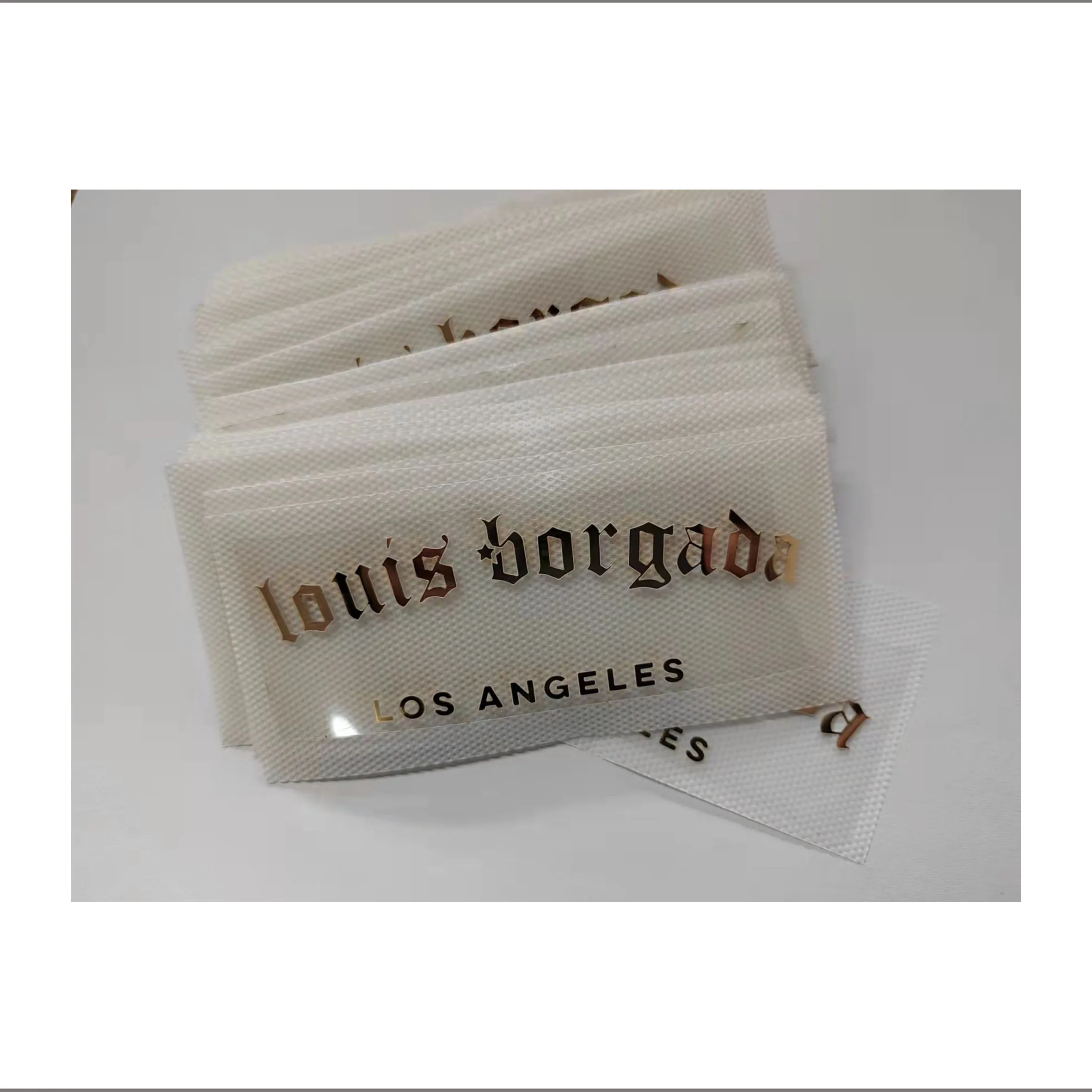 Блестящая золотая фольга Термотрансферная этикетка наклейка для