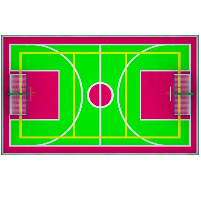 
CE certificated gymnastic trampoline playground for basketball playground 