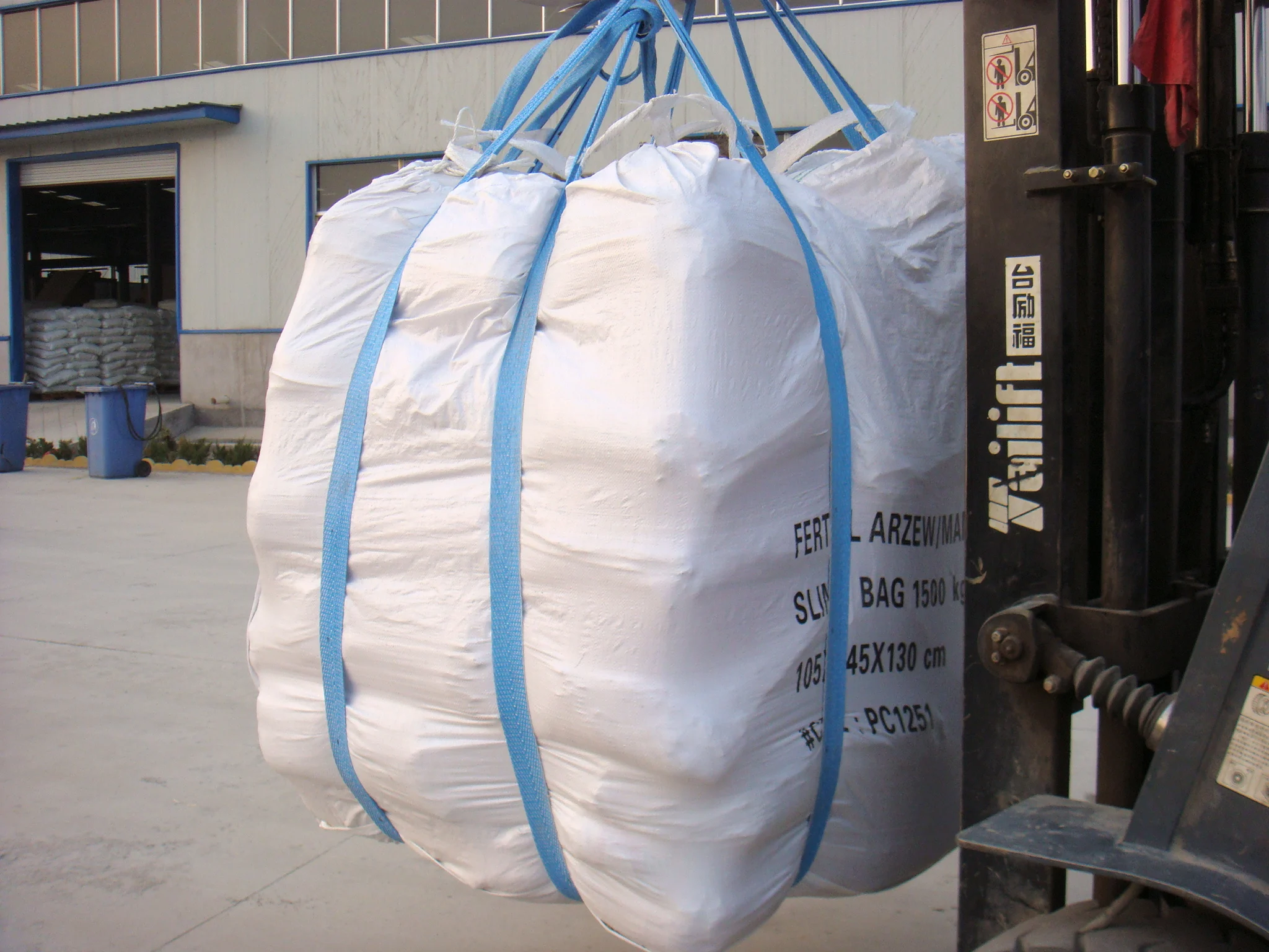 Sling Bag soft pallet for Cement 1500kg Acceptable Breathable Flat Bottom Available HUAXIANG 105*145*132cm 2000pcs Top Full Open