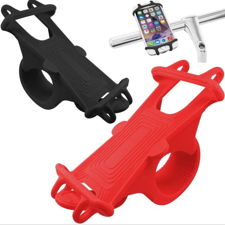 Universal 360 Rotation Universal 360 Rotation Bike Accessories Anti-Drop Smart Bike Phone Holder Silicone Strap For Riding Sport