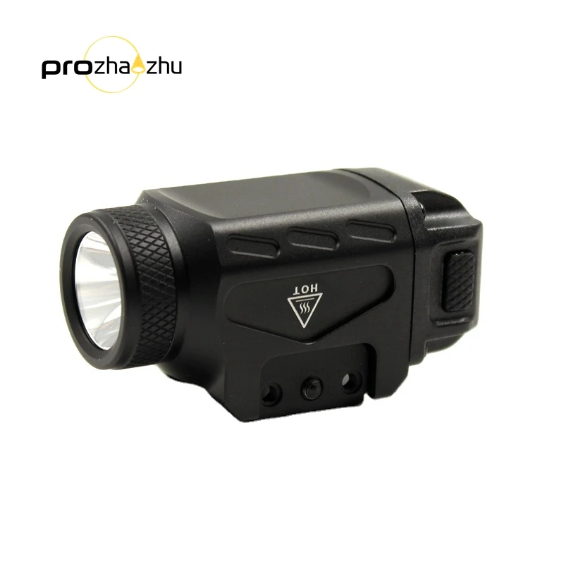 Mini Rails mounted Light IP65 Waterproof 600 Lumen CR123A LED tactical flashlight hunting accessories