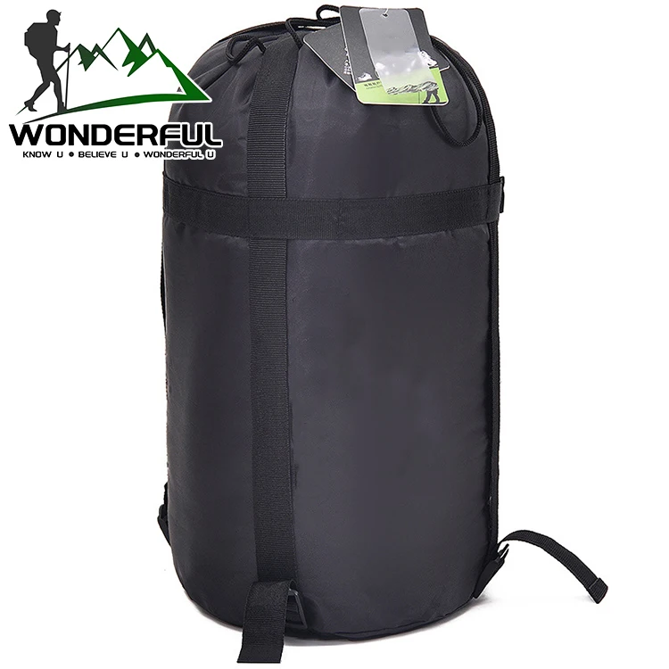 4 Season King Size Portable Cotton  Lightweight Outdoor  Camping Splicing Mummy Double Sleeping Bag