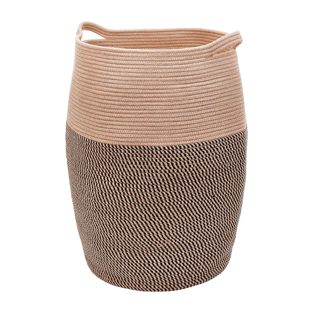 Wholesale Household Items Foldable Laundry Felt Storage Basket With Extended Handles