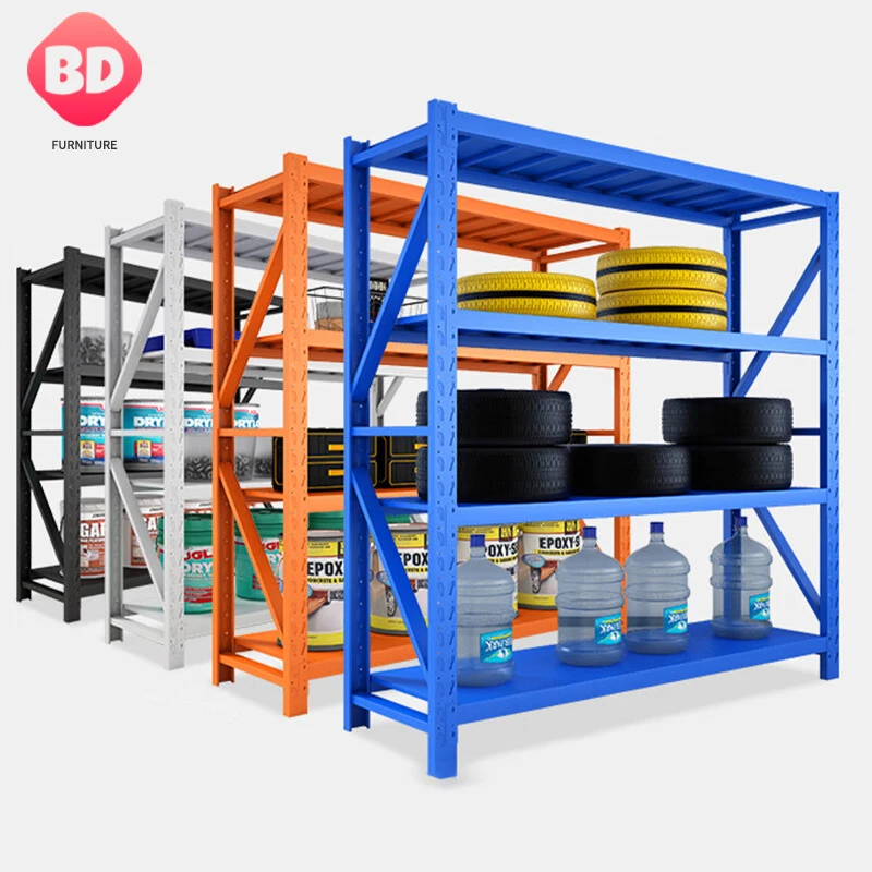 Supermarket warehouse heavy duty steel shelf storage rack, adjustable steel storage rack,industrial metal storage shelves