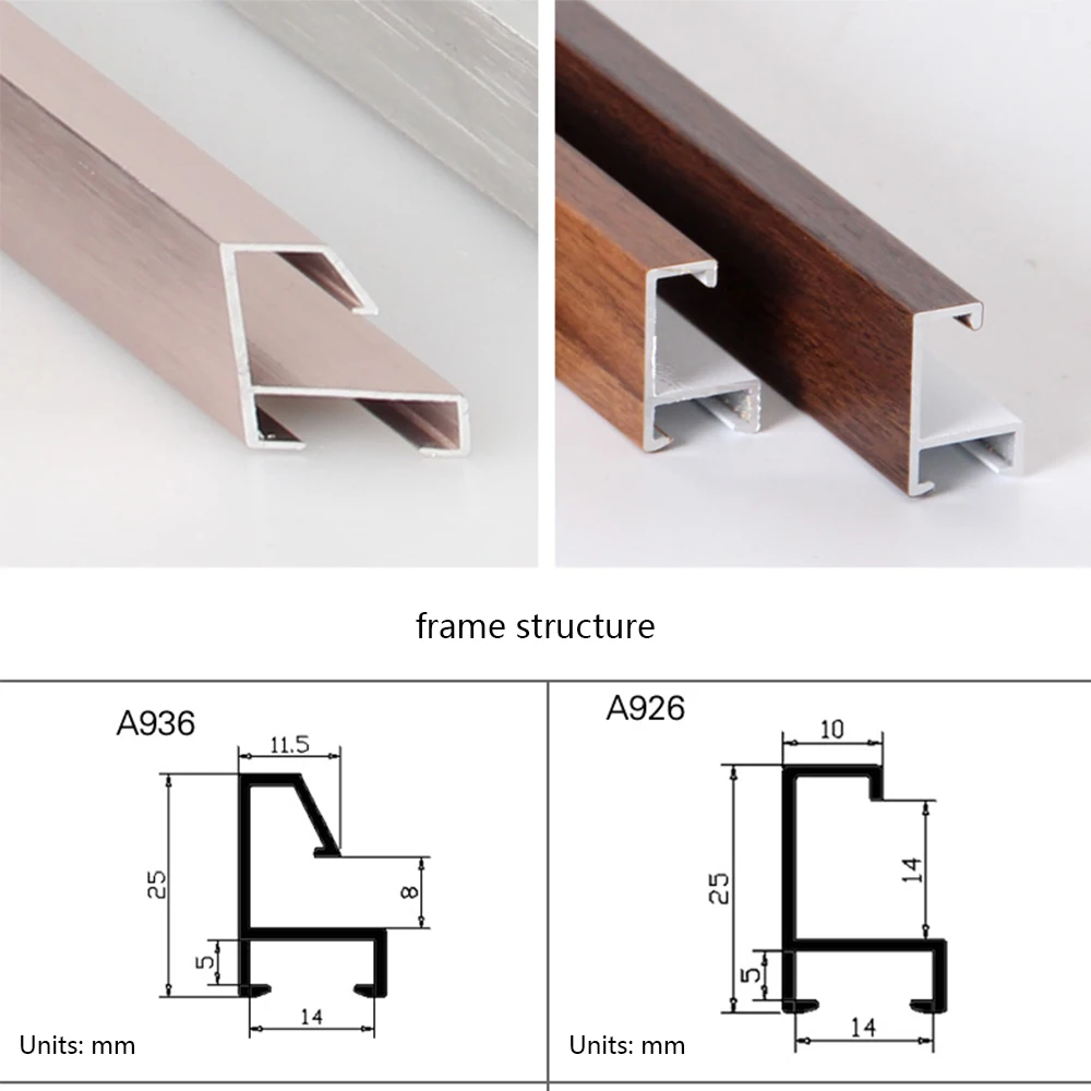 Amazon, Лидер продаж, A4 фоторамка из алюминиевого сплава/металлические алюминиевые фоторамки