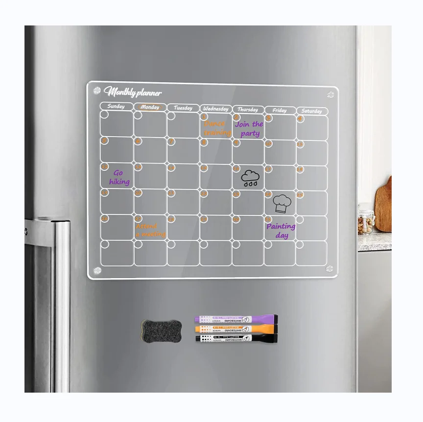 Wholesale Clear Acrylic Message Board Acrylic Calendar
