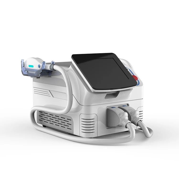 Intelligent diode laser with screen in the handle TEC cooling+ IPL skin rejuvenation 2 in 1 machine