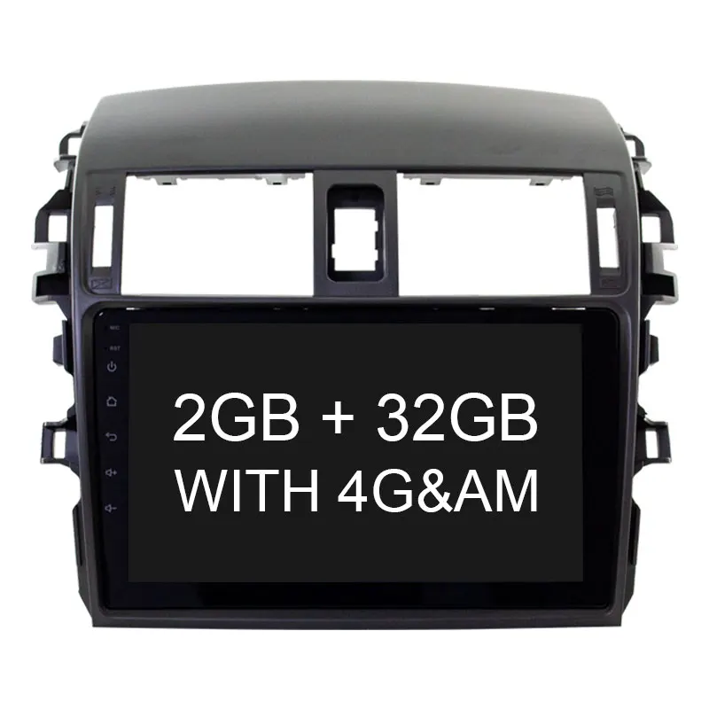 LJHANG Android 12 DSP Car Radio Multimedia Player GPS Navigation For Toyota Corolla E140 E150 2006-2013 2 din stereo