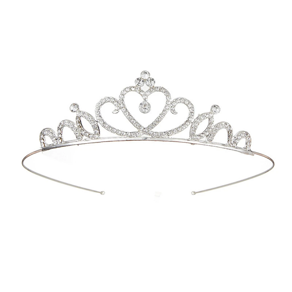 Fashion Party Accessories Birthday Wedding Bride Kids Tiara Hair Hoop Princess Children Crowns and Tiaras for Girl