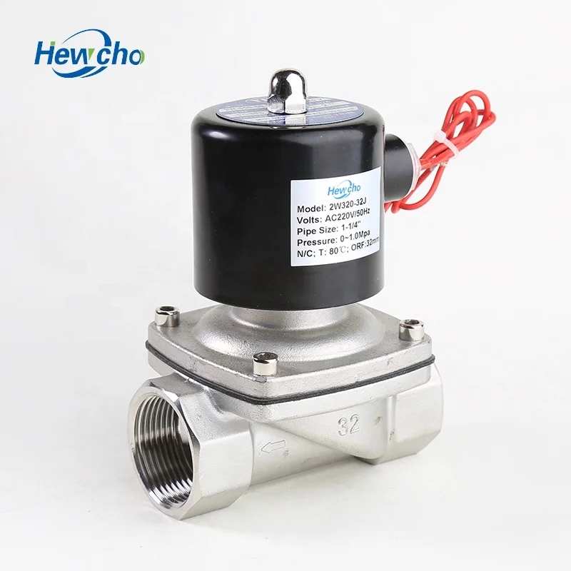 2 Way DC12V  Stainless Steel 2W320 32 Normally closed Solenoid Valve for water