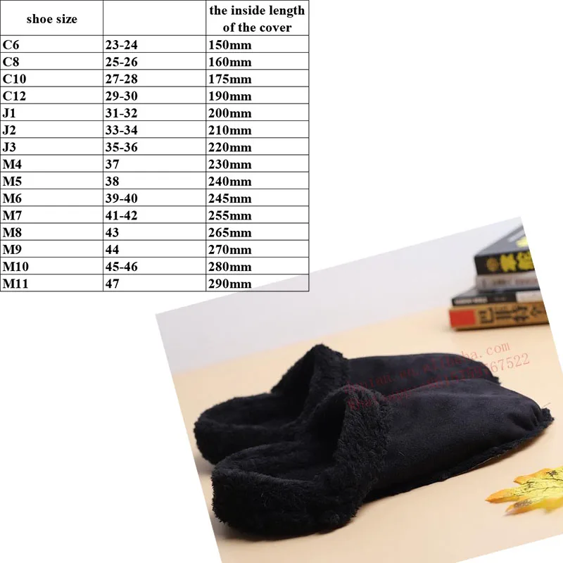 Wholesale Autumn Winter clog Shoes Cotton Cover With Fleece Lining Disassembled And Washed Custom Warm Insoles shoe Accessories