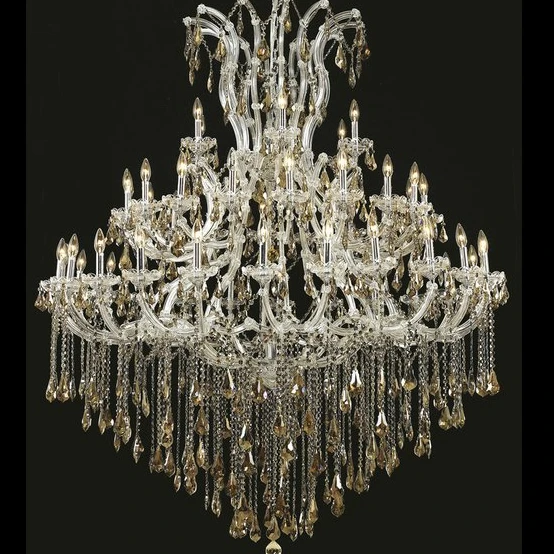 Cognac chandelier lighting modern wholesale price chrome maria theresa chandelier candle lamp indoor ceiling decoration