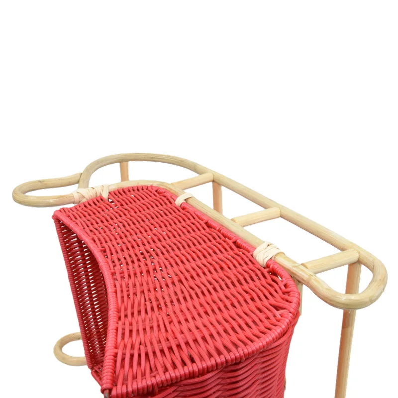 Professional indoor decorative gift handmade bamboo rattan car storage basket