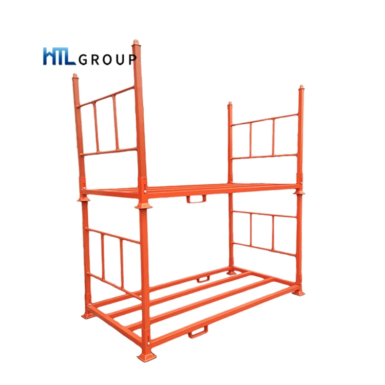 Customized powder coated forklift transports stable PCR tyre storage pallets for tires