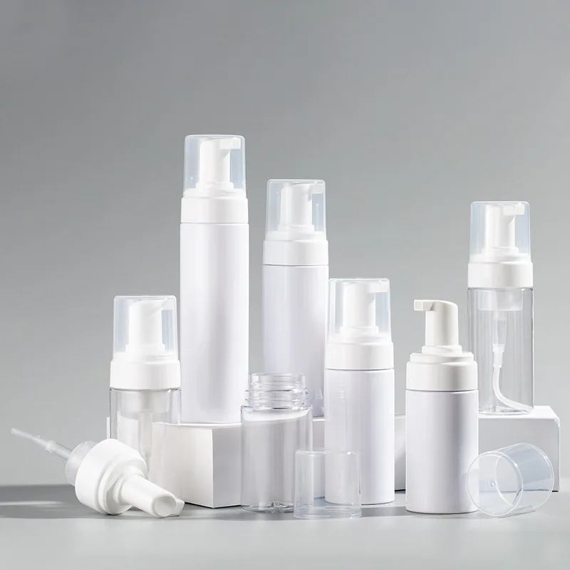 30ml 50ml 60ml 100ml 150ml Pink Travel Kit Plastic Soap Mouse Hand Cleanser Foaming Pump Dispenser Bottles