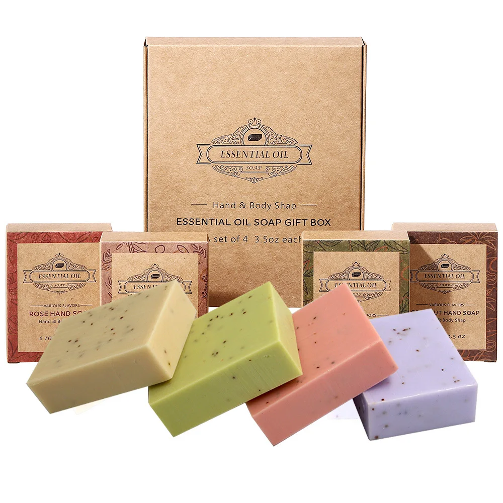 Custom Natural Plant Essential Oils Skin Cleansing Whitening Lightening Handmade Natural Soap