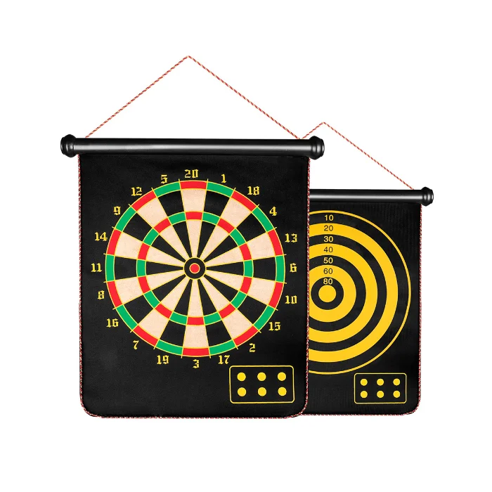 Custom  Double Side Magnetic Dartboard With Flight Shaft Darts Dartboard Magnetic Safety Dart Back Board