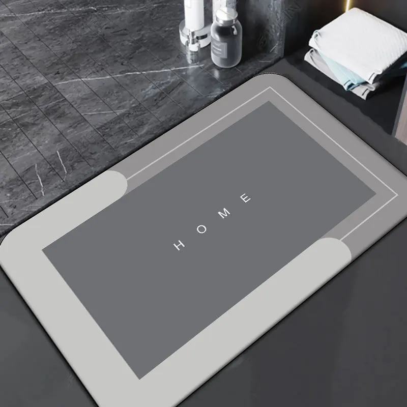 Hot sale  Super Absorbent Diatom Mud  Bathroom Rug Quick Drying Bath mat Kitchen Entrance  Custom Door Mats  Absorbent mat