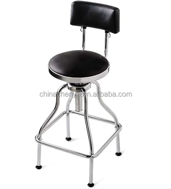 Steel Fixed Height Work Shop Stool Auto Creeper Seat Padded Garages stool Mechanics Roller Workshop Stool