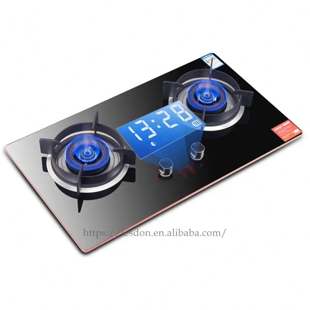Home intelligent timing gas stove liquefied gas stove High-power flameout protection