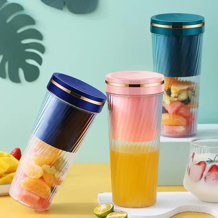 Portable Wireless Bottle Blender Cup Mixer To Go Electric Kitchen Professional Smoothies Maker for Protein Baby Food