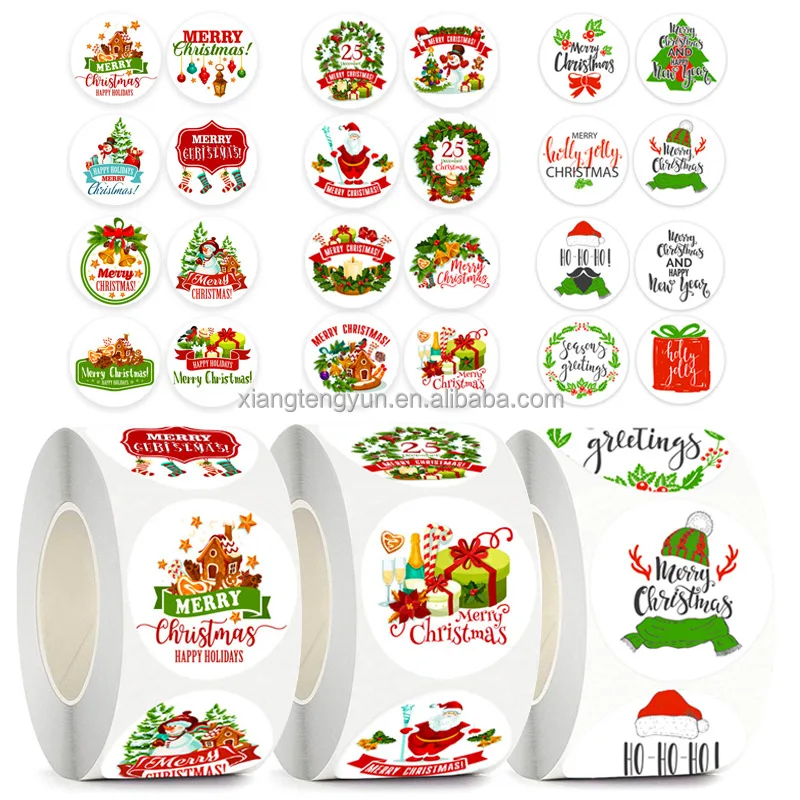 Factory Price Round Personalized Thank You For Your Small Business Packaging Custom Christmas Gifts Sticker