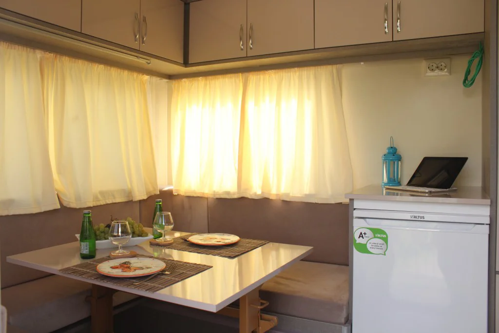 Ecocampor Hot Sale Camper Trailer Camping Trailer RV Caravan with Kitchen and Tent for sale