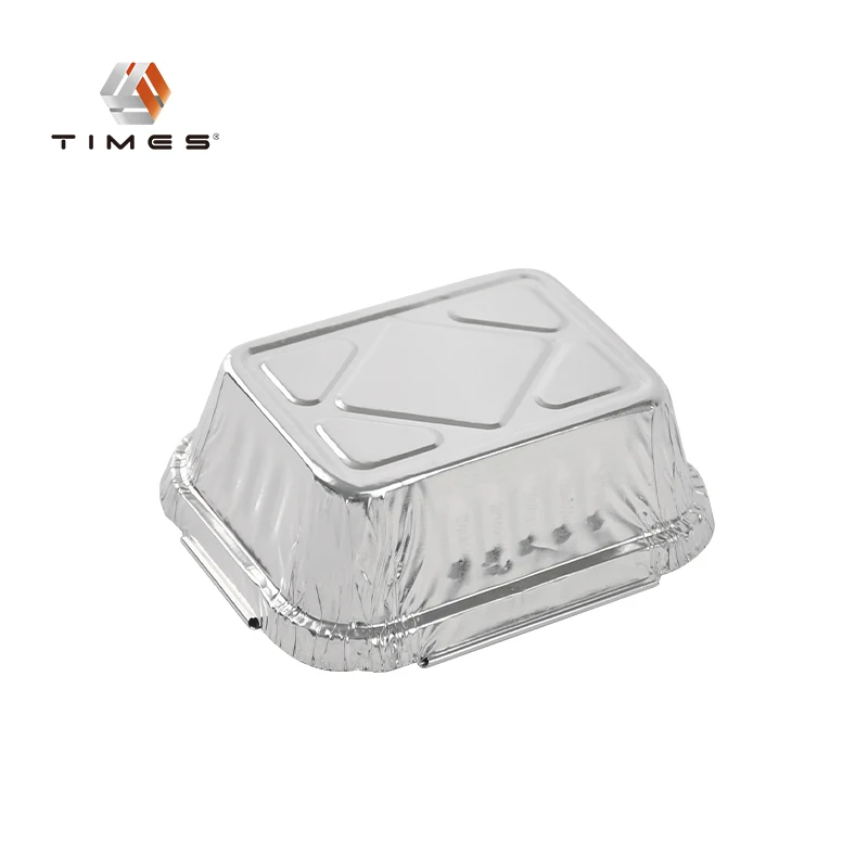 220ml Recyclable High Quality Disposable Customized  For Catering  Aluminum Tray With Lid Lunch Boxes  Foil Container Food Grade