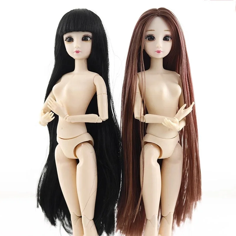 30 cm fashion doll girl toy 1/6 BJD doll body makeup 3D eyes beautiful princess baby girl doll plastic DIY girl toy
