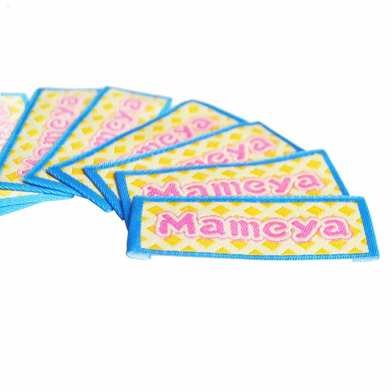 Китайский завод по индивидуальному заказу индивидуальная одежда логотип печать тканая этикетка без MOQ