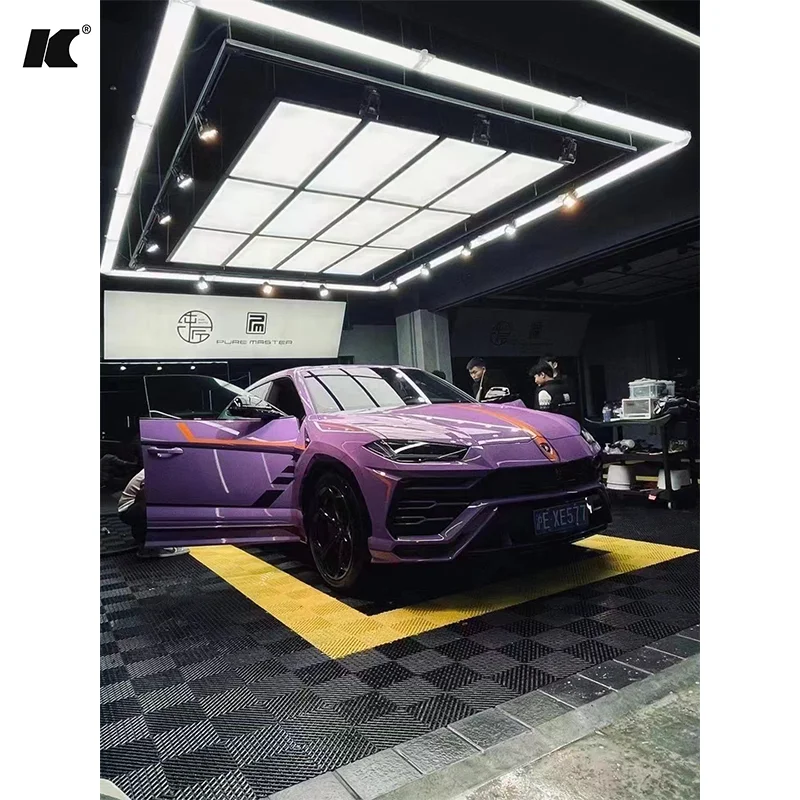 Eco-Friendly PVC Material Slip Resistant Car Repair Workshop 20 mm Thickness Cheap Interlocking Garage Tiles Flooring