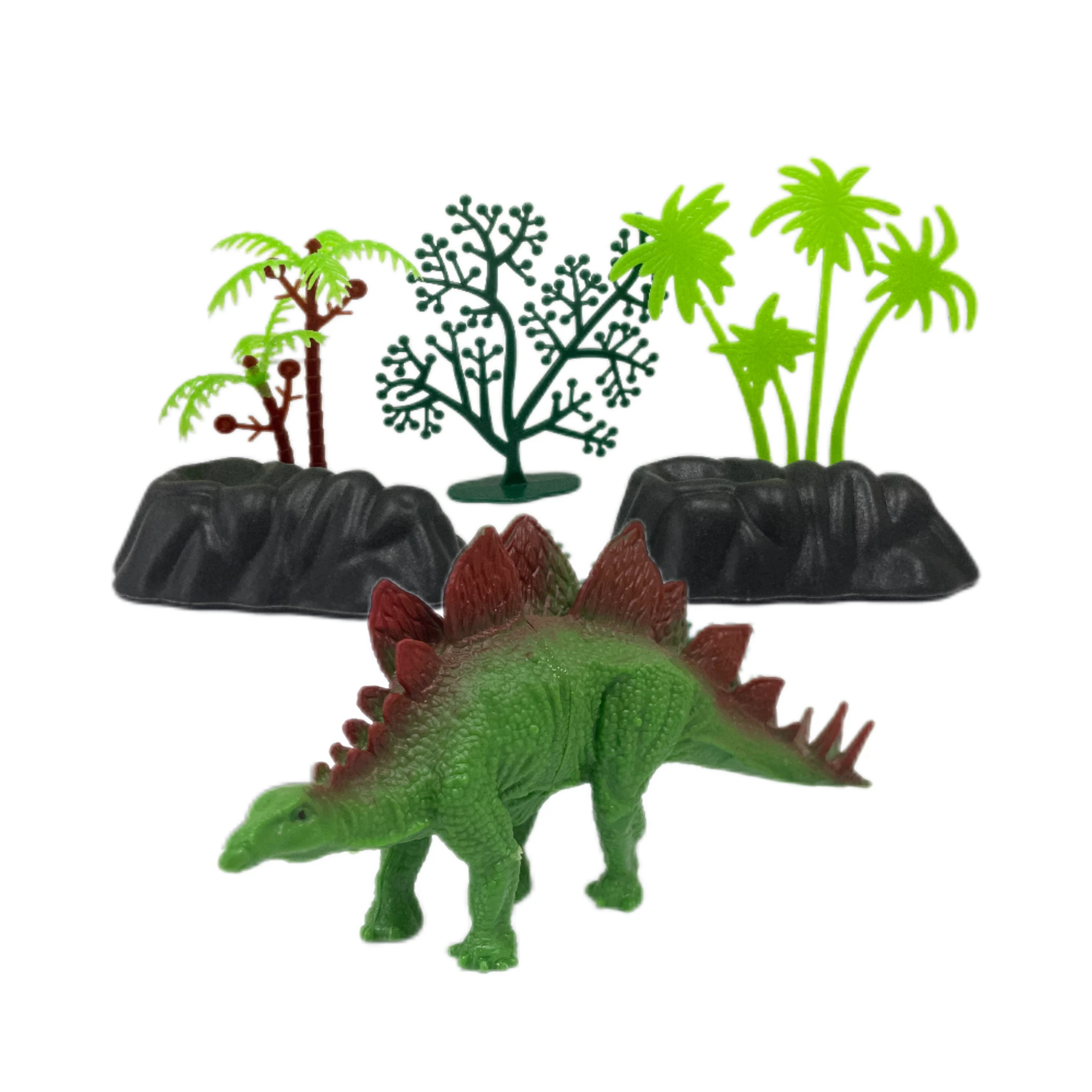 Hot Selling Mini Colorful Dinosaur Model Toys 11 Pieces Plastic World Animals Game Simulation Set Gift Theme Park For Kids