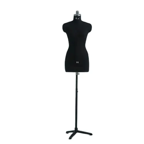 Adjustable Linen Half Mannequins Fabric Dress Form Sewing Female Mannequin Torso Tailor Mannequin
