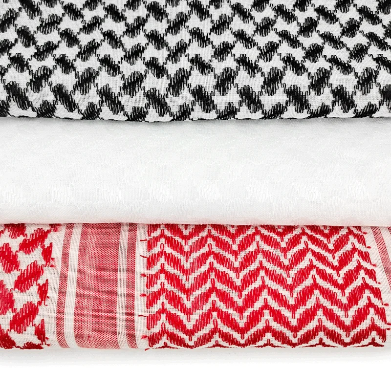 New Style Square 100%Polyester Hijabs Fashion Jacquard Shawls for Male Fall Winter Head Hijabs