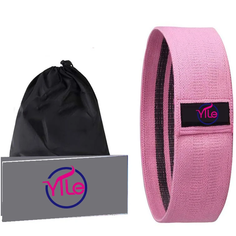Custom exercise fitness gym fabric elastic resistance bands set with logo