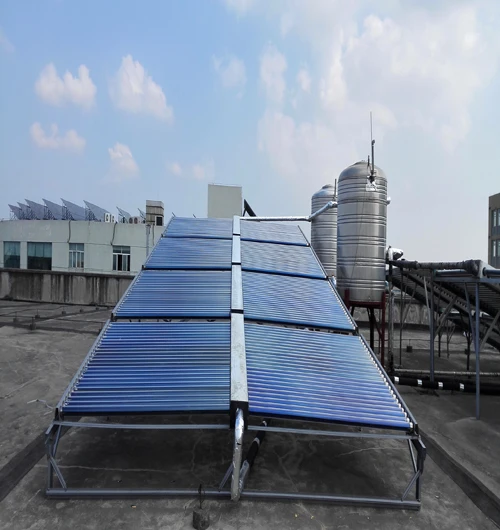 Vacuum tube solar collector with 100L to 5000L stainless steel water tank for solar water heating energy  project