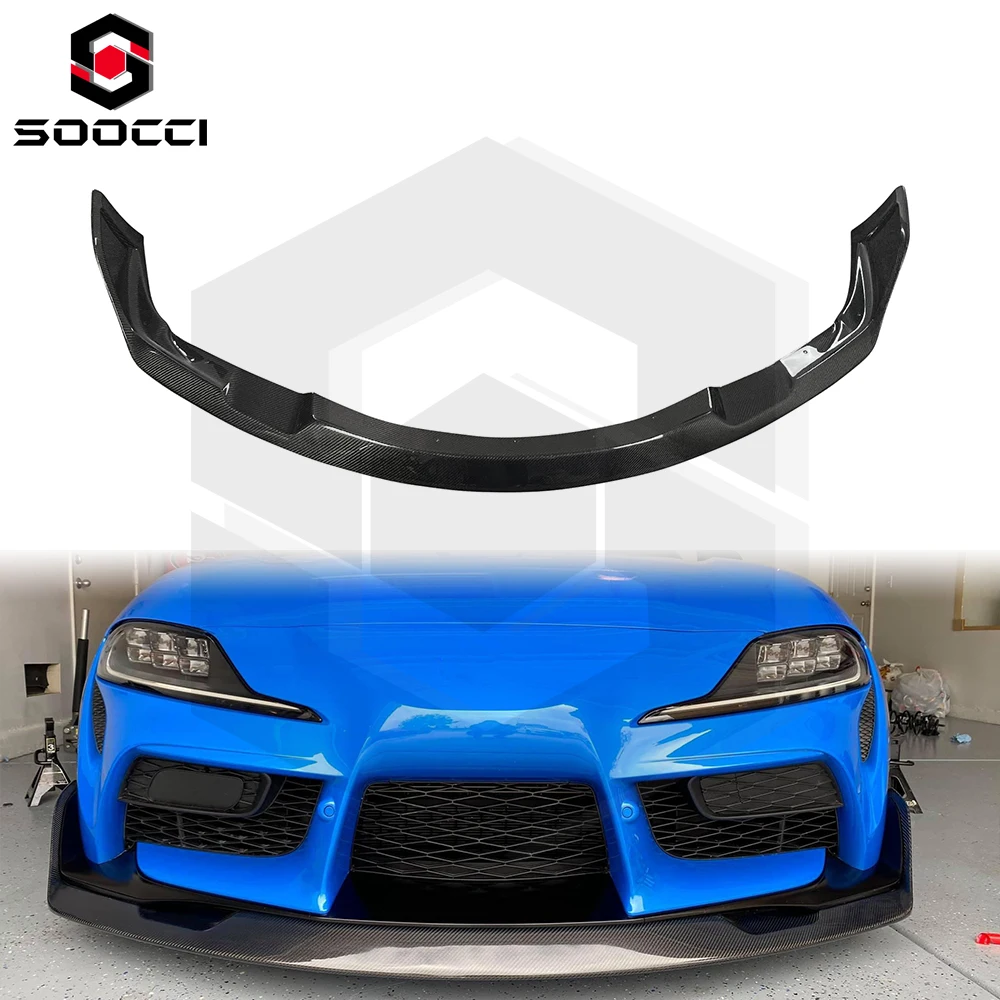 Supra A90 Carbon Fiber Front Lip AG Type for Toyota Supra GR A90 A91 MK5 Front Bumper Lip Splitter Spoiler Diffuser