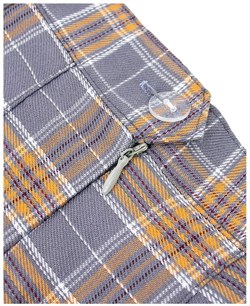 New Fashion Custom Logo Plaid Skirt High Waist School Uniform Pleated Skirts For Women