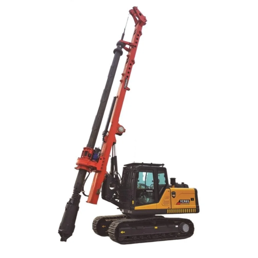 YUCHAI Mini Crawler 27m Rotary Drilling Rig Rotary Drilling Machine YCR65 for Sale