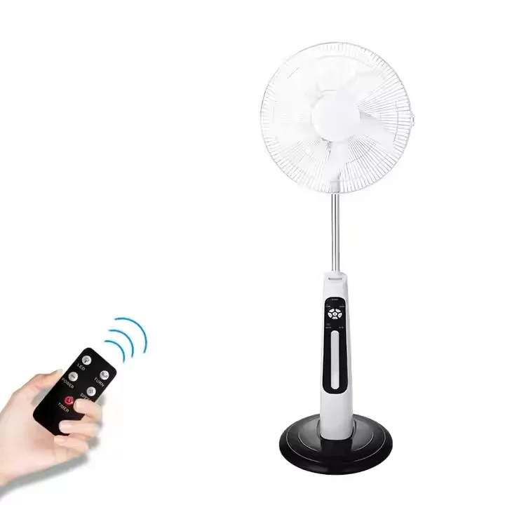 Ventilador 16 inch solar fan portable rechargeable stand solar fan with solar panel