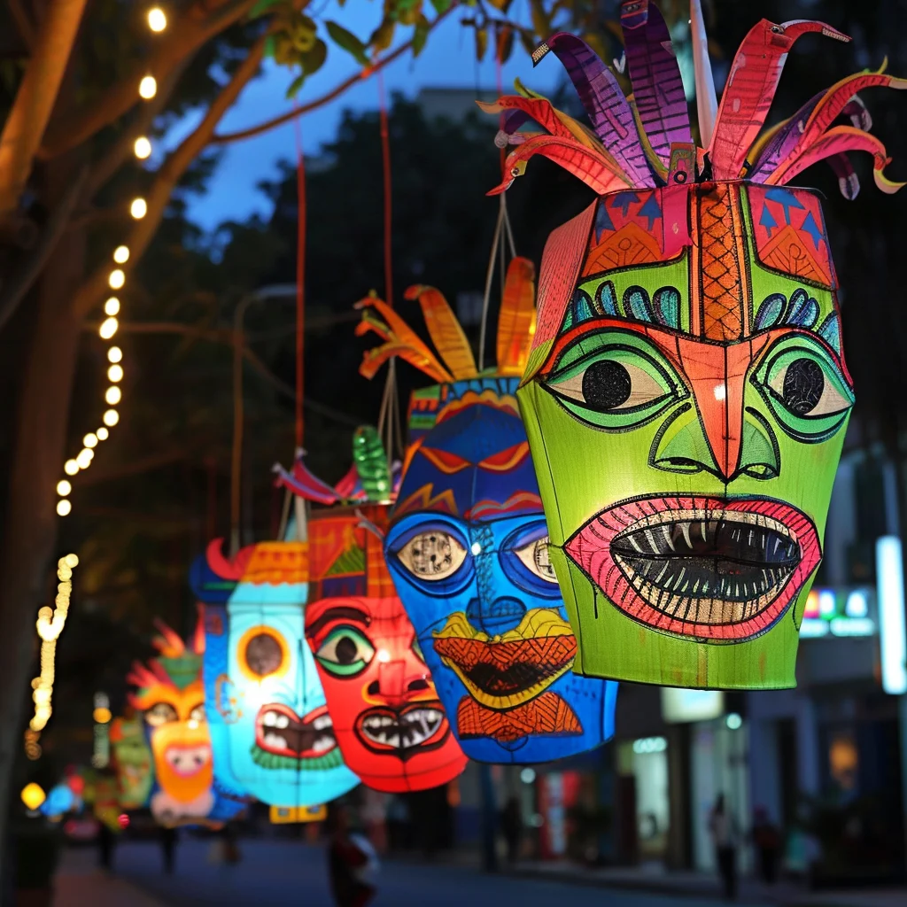 Lantern garden professional decoration character landscape grimace modeling lights scene