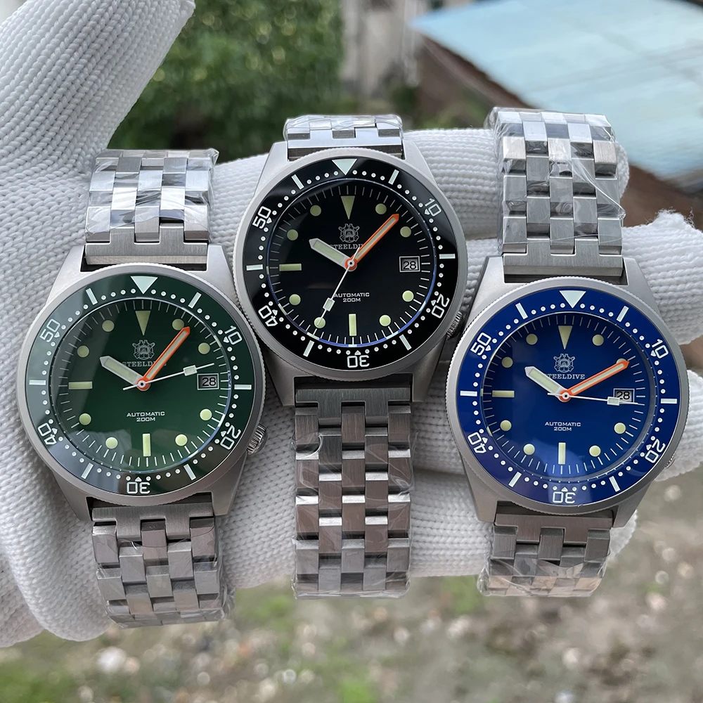 Готов к отправке! Высококачественные мужские наручные часы для дайвинга из нержавеющей стали 316L SD1979 NH35