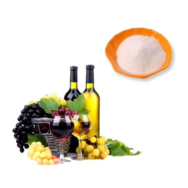 GMO-free nonallergenic non animal winemaking chitosan Aspergillus Niger chitosan for wine fining agent ISO9001