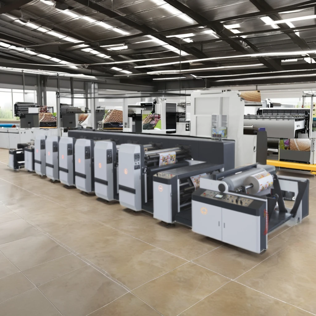 PRY-1000-6 Unit Type Paper Cup Six Color Flexo Printing Machine