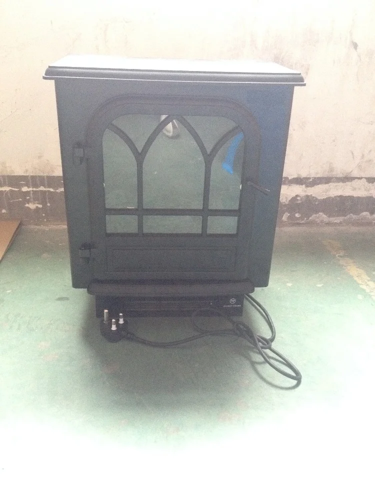 Freestanding type plastic door LED  flame effect Modern 3d media electric fireplace stove