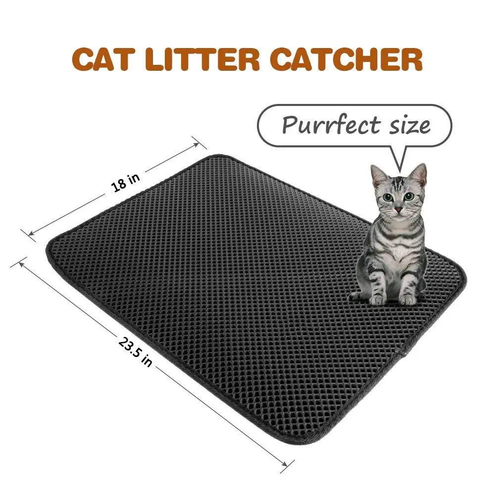Custom upgrade pet Cat Litter Mat Double-layer Dog kennel mats for sales