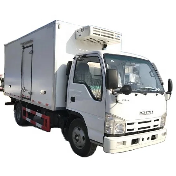4X2 Small Fish Seafood Freezer Vehicle Ice Cream Mini Reefer Van Refrigerator Trucks with ISUZU Chassis