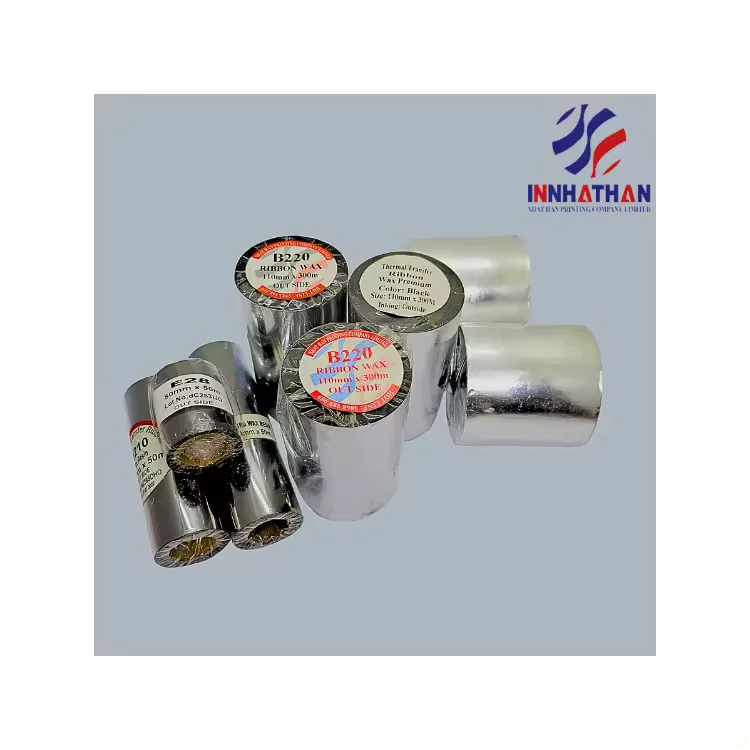 Ribbon Ink Best ChoiceInk Side Outside Fax MachineSize 110*300 55*303 Customizable  Width Thermal Transfer Ribbon Bulk