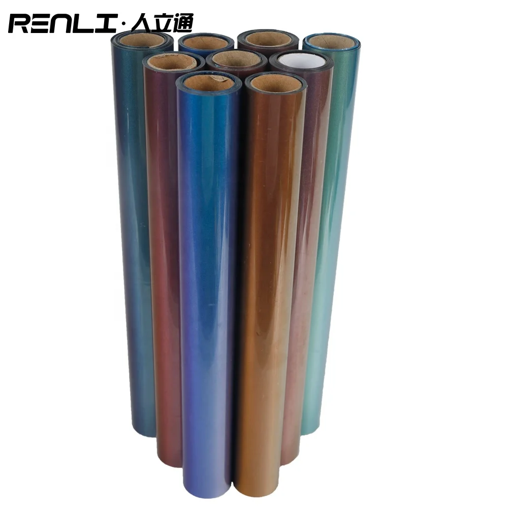 2023 TOP 1 Textile Press Vinyl htv Rolls Film HTV Chameleon Heat Transfer Vinyl For Tshirt printing