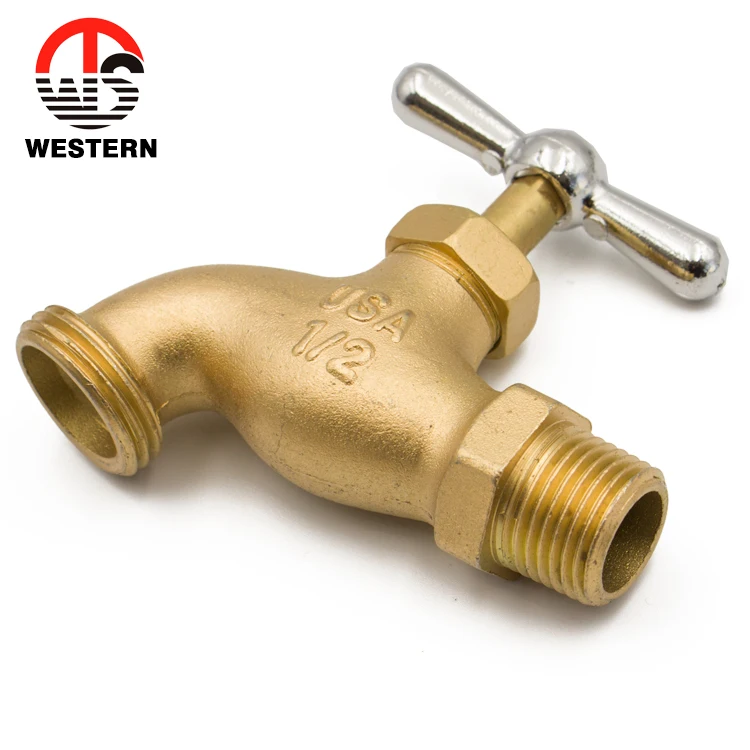China Manufacturer Forged Brass Slow Open 1/2 3/4 1 Inch Tap Water Bib Cock